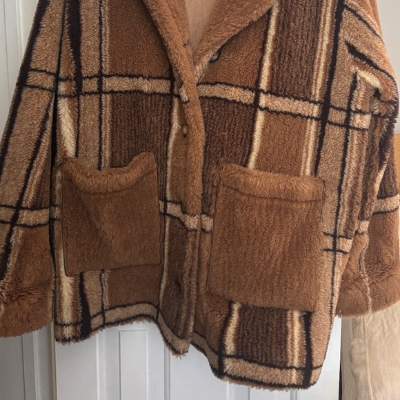 DOEN Heirloom Coat – Size Small (Brown/Tan Plaid) – NWOT - Picture 4 of 6